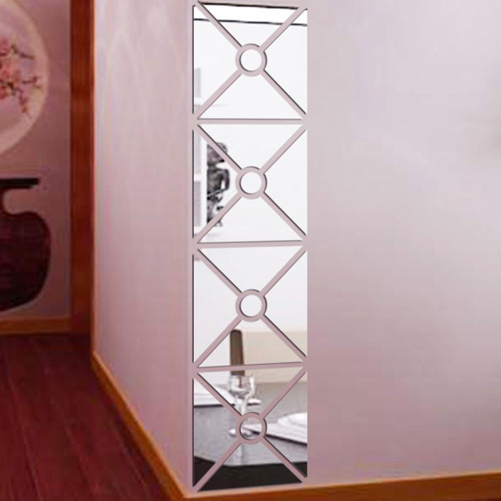 Современный зеркальный стиль съемная наклейка художественная настенная наклейка для дома комната своими руками ARI