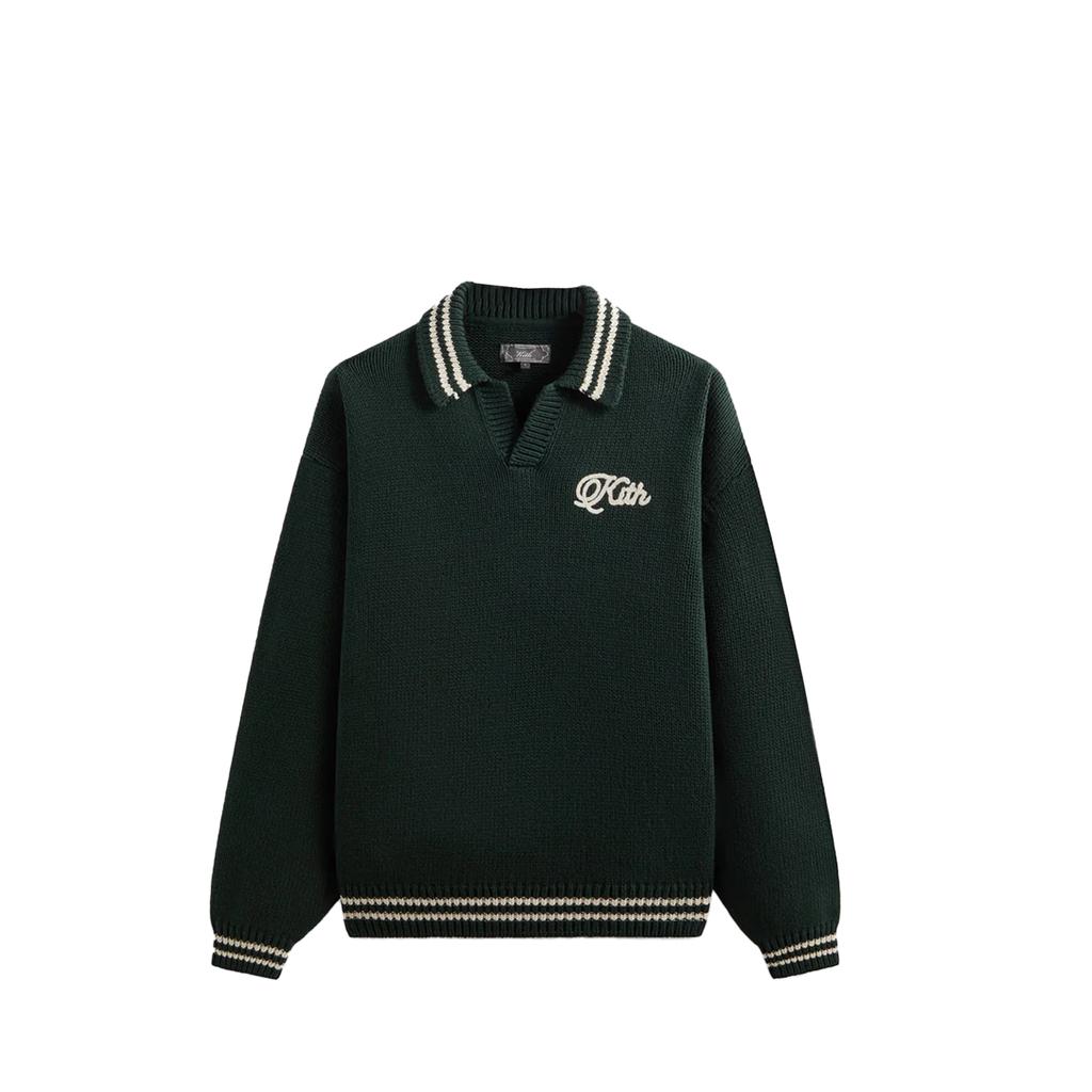 Kith Nelson Rugby Sweater Stadium Men Tops Green KHM033699-302