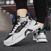 2025 Men's Casual Sports Shoes with Thick Bottom Interior Height Increase Fashion Trend Canvas Upper Material and Mesh Lining