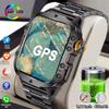 2024 New Rugged Military GPS Smart Watch Men Bluetooth Call Health Monitoring AI Voice Sports Waterproof Smartwatches
