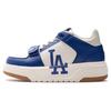New MLB Chunky Liner Cushioning, Wear Resistant Mid Top Skateboard Shoes Unisex Blue 3ASXLMF3N-07BLS