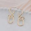Hollow Out Irregular Twisted Knoted Stud Earrings Unique Designed Minimalsitic Earrings Women Party Ear Jewelry