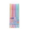 6pcs Soft Brush Highlighter Pens Set Pastel Body Fluorescent Color Marker Pen for Highlight Drawing Paint Lettering Art