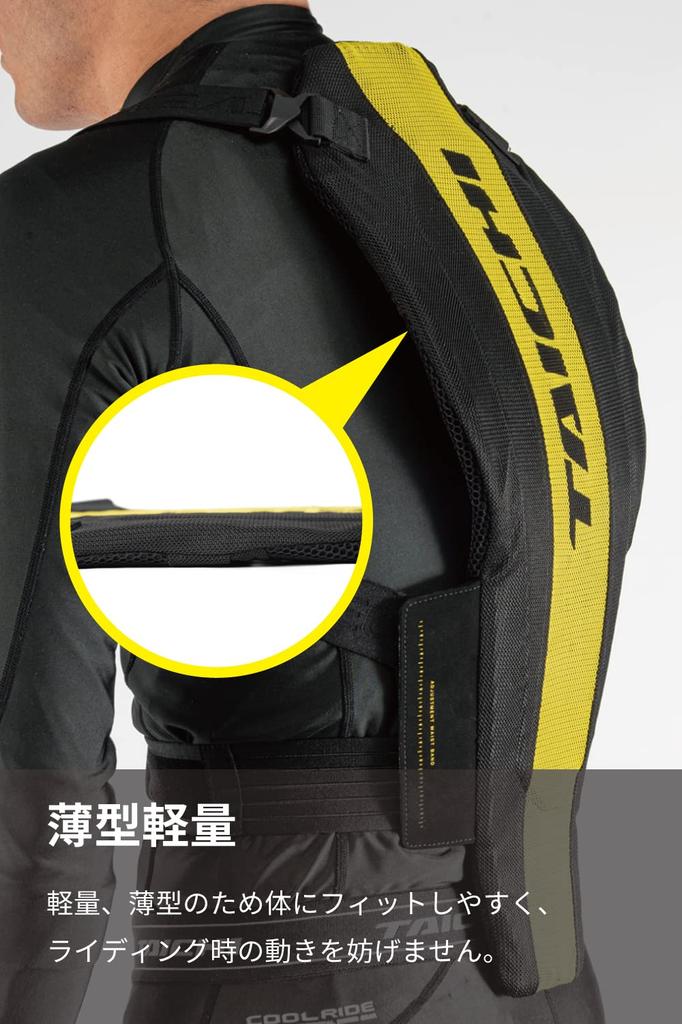 RS TAICHI Stealth CE Back Protector Black L [NXV019]