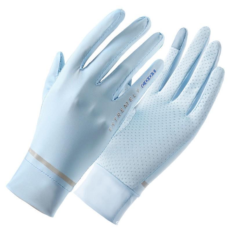 Summer New Women's Light and Icy Breathable Sunscreen Gloves, Riding, Driving, Outdoor Sports Can Be Thin