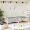 Bed Frames for Children White 90x200 Cm Solid Pine Wood