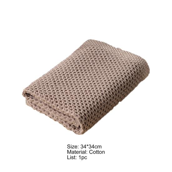 Honeycomb Structured Dish Towel Absorbent Cotton Easy To Use Cleaning Pad for Bar
