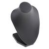 Velvet Necklace Bust Display Stands Pendant Chain Jewelry Rack Black