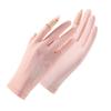 Sun Protection Gloves for Women In Spring and Summer, Anti-UV, Quick-drying Ice Silk, Cool Feeling, Outdoor Driving and Cycling, Exposed Two-finger