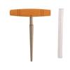 Guitar Pin Hole Reamer Handheld End Peg Hole Reamer Reaming Cutting Tool with Solid Wood T Handle