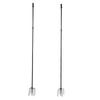 Ground Flag Pole 10 FT Thickened Stainless Steel Outdoor Flagpole with 5 Prong Base for Garden Yard