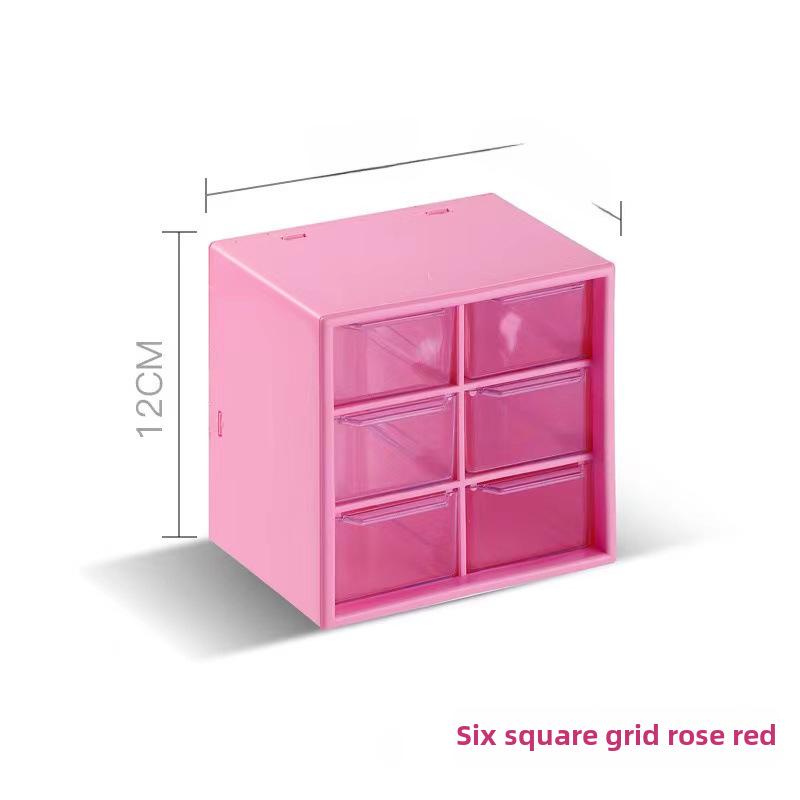 Ящик для хранения вещей в женском общежитии, вдохновленный Douyin: Пылезащитный ящик для канцелярских принадлежностей и ювелирных изделий