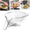 Multifunctional Drain Basket Drain Bowl Household Sink Vegetable Basin Kitchen Washikitchen Fruit Plate Plastic