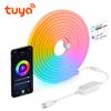 Tuya Smart Life WiFi LED Neon Light Strip USB 5V LED Strip RGB Neon Sign Tape Decoration Alexa Google Home Silica Gel With Clips