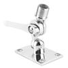 Stainless Steel VHF Antenna Ratchet Mount Dual Axle Adjustable Fixing Base for Marine Boat 1  14in Thread