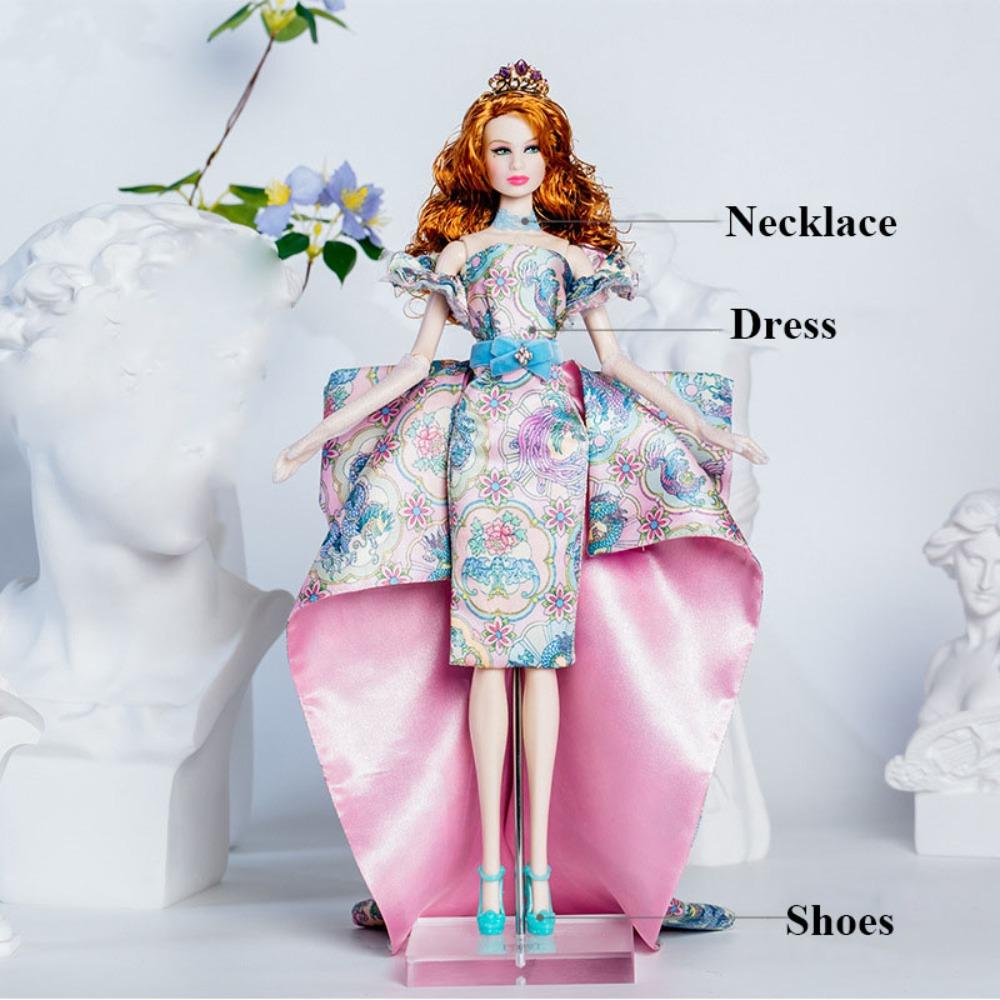 Chinese Style Supermodel Doll Dresses Luxury Clothes Suit for 1/6 BJD 30cm Supermodel Dolls