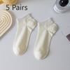 5 Pairs of Mulberry Silk Socks Women's Summer Thin Socks Sweat Absorbent Breathable Anti-pilling Anti-odour Antibacterial Boneless Socks