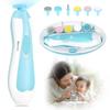 Recommended by Childcare Baby Nail Electric Nail File with 6 Interchangeable Heads and LED Baby Nail Prenatal Nail Care Japanese Installation