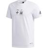 Sports Lifestyle Series Breathable Straight-Cut Casual Printed Short Sleeve T-Shirt Men Tops White FK4410