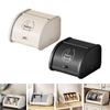 Bread Box Bin with Roll Lid Holder Snack Cosmetics Dustproof Iron Kitchen for