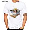 TEEHUB Naruto Love Ramen Print T-shirt Fashion Cool O Neck Men's T-shirt Short