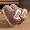 High-top Velvet Cotton Slippers for Women and Couples Can Wear Bags and Warm New Simple Casual Home Fluffy Cotton Boots