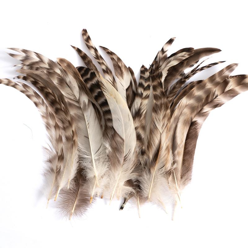 80 Natural Pheasant Feather Decorative Diy Jewelry Hair Accessories Material Cat Stick Toy Accessories