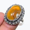 Carnelian Gemstone Handmade 925 Sterling Silver Jewelry Ring Size 9 SU-10461