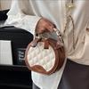 Popular Diamond Chain Small Round Bag Women's Bag 2025 Spring and Summer New Trendy Versatile Messenger Bag Fashion Handbag