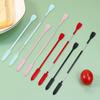 Useful Food Grade Scraping Arc Shape Dual Head Jam Scraper Kitchen Supplies Cosmetic Spatula