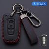Leather Shell Fob Keychain Car Key Cover Case For Kia Forte Rio 3 K2 K3 K5 Sportage For Hyundai IX35 Sonata 8 Sorento Optima Forte