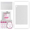 apgo Protective Skin Sticker for the Back Compatible with TCL Tab 8 4G, Wrap Film, Foil, Vinyl - Pattern Transparent Carbon