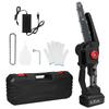 Cordless Mini Chainsaw, 8-INCH Electric Power Chainsaw, Battery Powered 398TV Rechargeable Battery with Splash Guard for Wood Cutting
