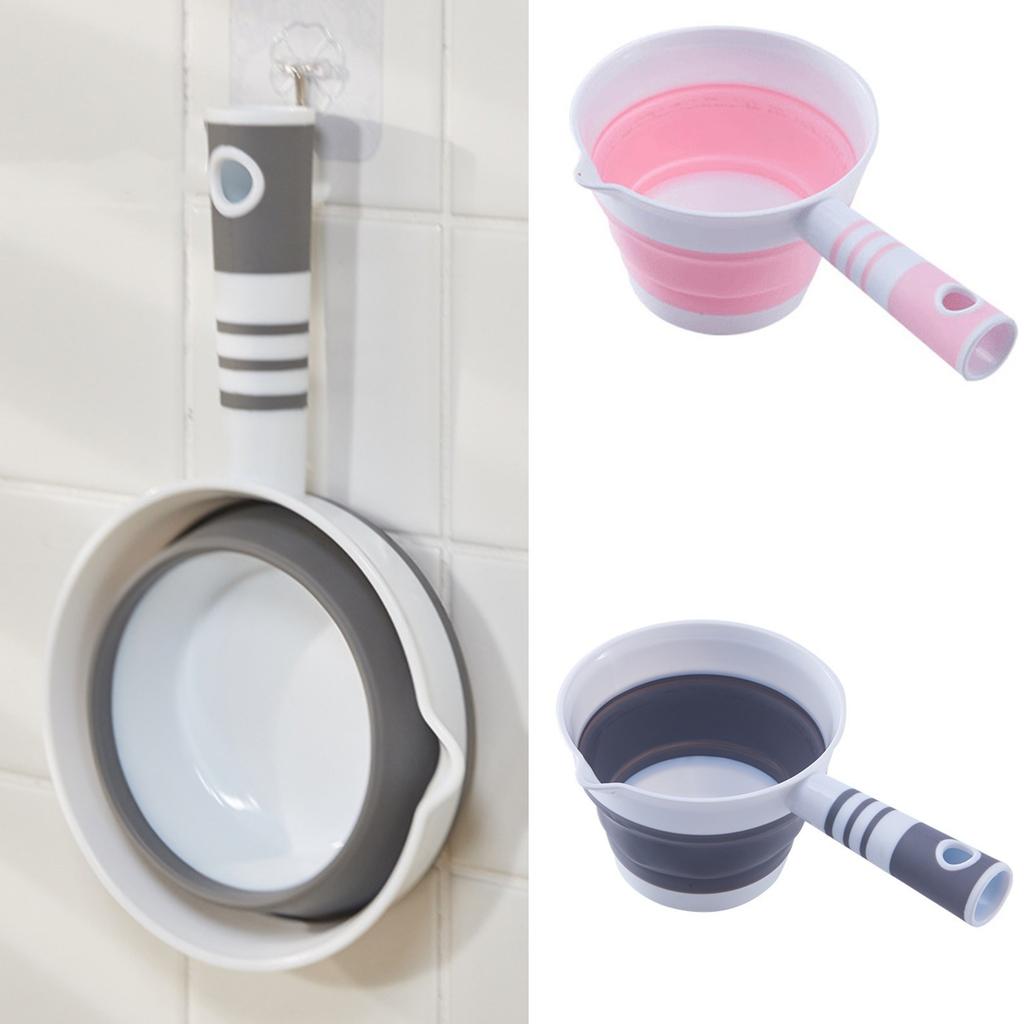 Kitchen Household Foldable Water Scoop Multifunctional Hanging Water Scoop Portable Travel Outdoor Scoop