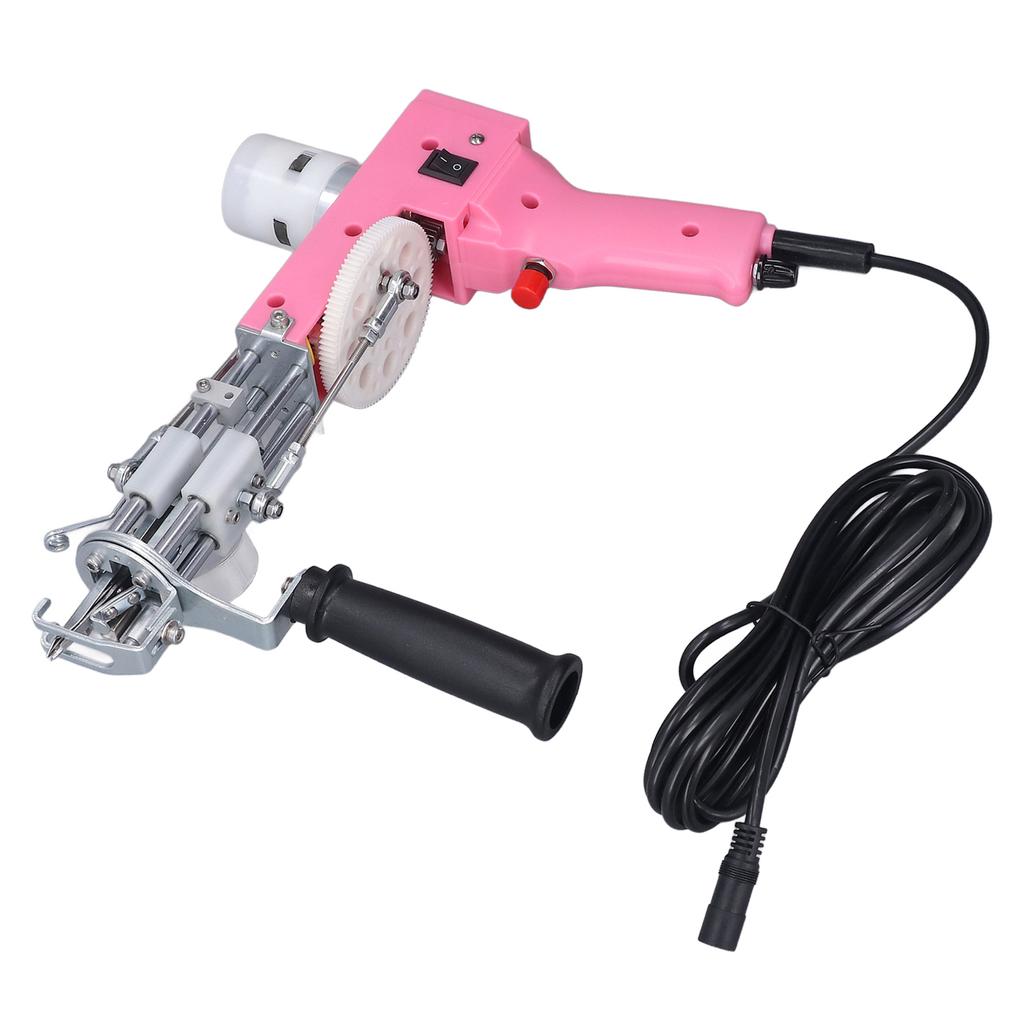 2 In 1 Rug Tufting Machine DIY Hand Crafted Adjustable Speed Flexibility Electric Carpet Gun