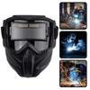 Сварочная маска с автоматическим затемнением Большой экран обзора Естественная цветопередача Легкая Защитная маска-шлем для дуговой сварки Капюшон Электрические очки для пайки