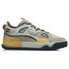 Li Ning CF Flash Star Comfortable Non-Slip Shock Absorbing Low-Top Sneakers Men Sneakers Yellow Gray AGCR289-4