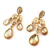 [N9940] - 'Sissi' Designer Earrings In Pink Gold