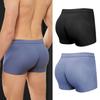 Fake Ass Underwear 3D Design Traceless Effect Mid-rise Solid Color Boxer Underwear U-convex Ergonomic