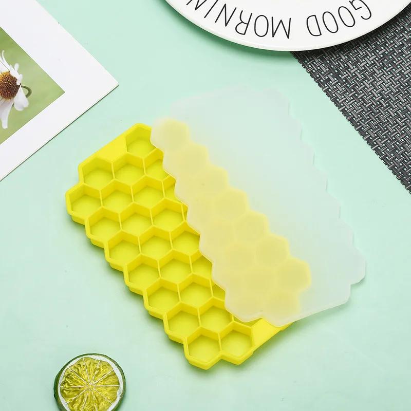 1PCS Silicone Ice Cube Mold 148 Cube Large-capacity Ice Trays Food Grade Maker BPA Free Reusable Ice Maker with Lids