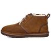 Neumel Sheepskin Comfortable Warm Ankle Snow Boots Men Boots Brown 1110369-CHE