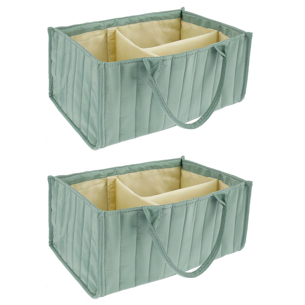 Baby Diaper Caddy Organizer Nursery Soft Felt Portable Storage Basket Shower Baby Diaper Ball Bag with Handle Hangable