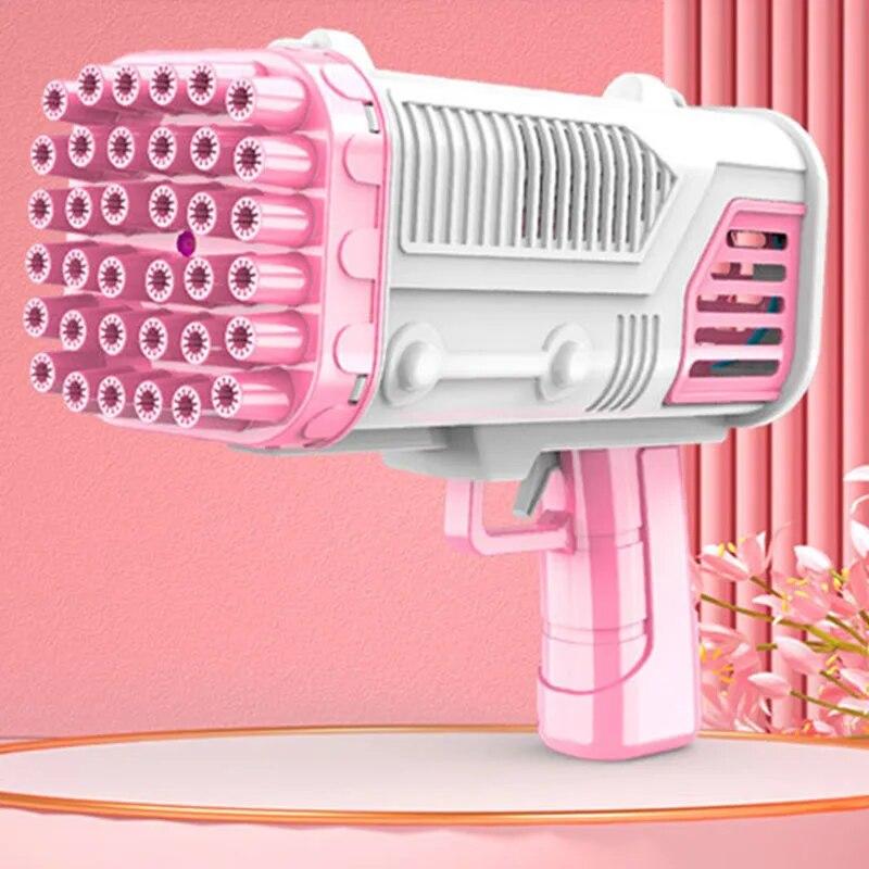 Popular Electric Bubble Gun for Children's Toys 32 Hole Bubble Machine Electric Bubble Gun Without Battery Bubble Water