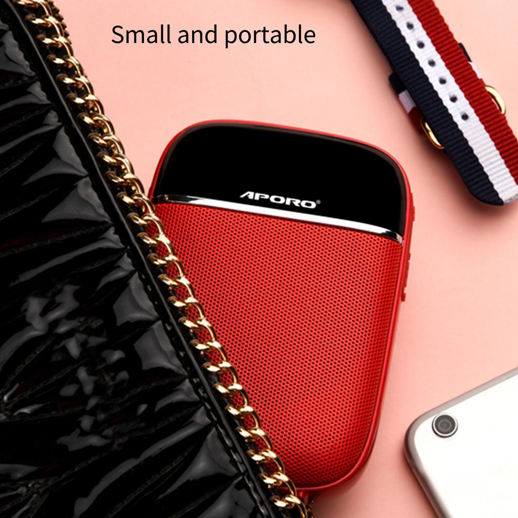 Portable Voice Amplifier for Teachers with Wired Microphone Headset Waistband Rechargeable Personal