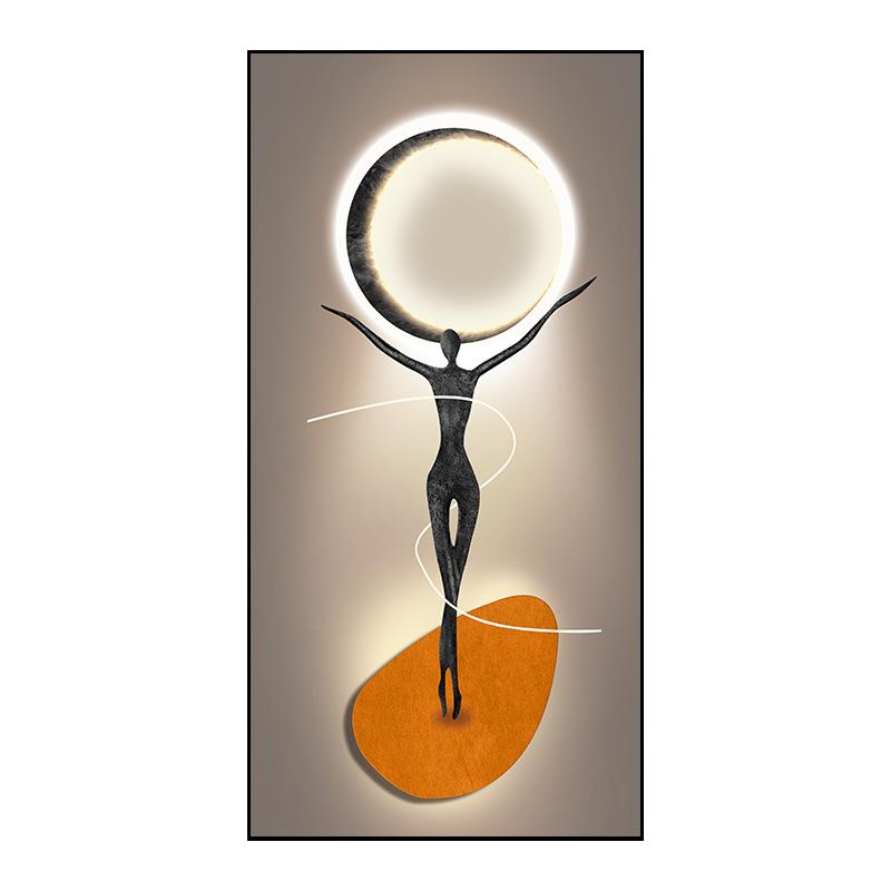 Modern Luxury Statue Canvas Posters and Prints 3D Sculpture Decorative Painting for Porch Interior Room Wall Decoration Wall Art