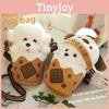 Dog Teacup Plush Single Shoulder Crossbody Bag Cartoon Animal Toy Kids Gift