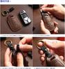 Genuine Leather Smart Key Case for Honda Leather Keychain [Kinotaka] Odyssey, Stepwagon, Accord, Elysion, Insight, CR-Z, Freed, CR-V, Stream, Fit,