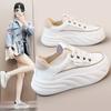 Spring Autumn Chunky Women’s Casual Shoes High Quality Low-Top Soft-sole Sneakers Designer Brand Trendy Female Solid Board Shoes