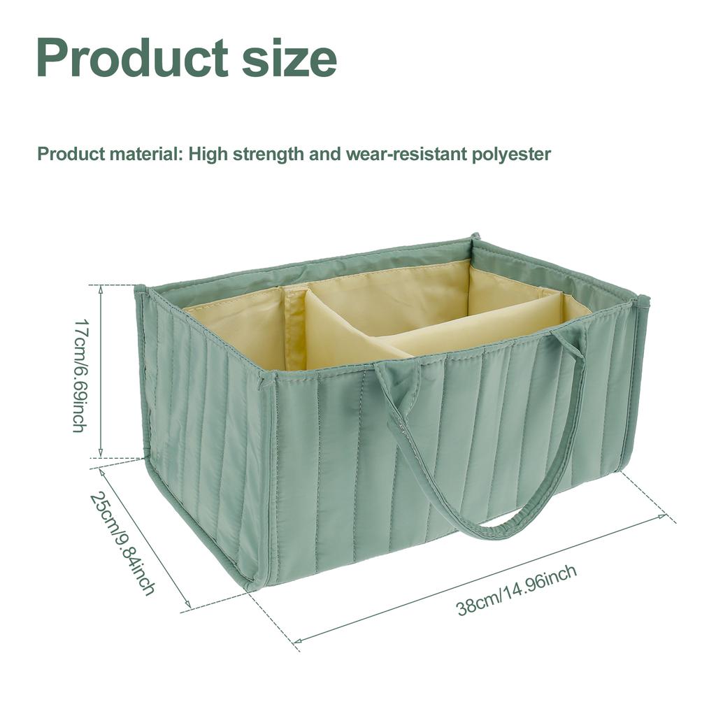 Baby Diaper Caddy Organizer Nursery Soft Felt Portable Storage Basket Shower Baby Diaper Ball Bag with Handle Hangable