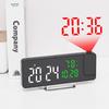 Multifunctional Clock Temperature and Humidity Projection Clock Mirror LED Clock Bedside Alarm Clock Good Product 675